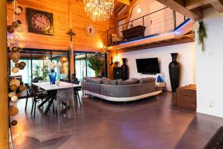 Nature lodge chalet piscine intérieur spa - 6