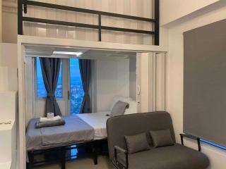 Victoria Sports Tower a2 LOFT shortwalk MRT GMA Free pool - 4