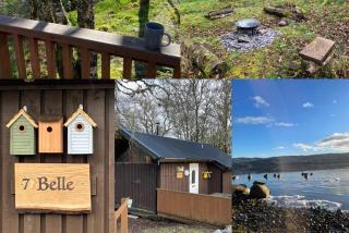 Belle 2 bedroom log cabin with hot tub, forest and loch - 9