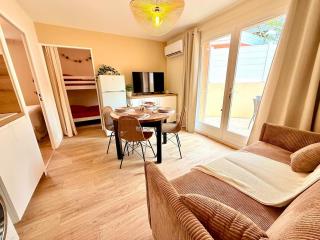 Le cocon de Sète - T2 cabine cosy, grande terrasse rez de jardin, clim, parking proche plage - 5