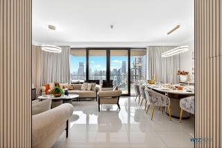 Esteemed 3-and-a-Half BR in Boulevard Point, FULL Burj View - 3