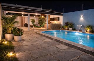 Casa com piscina, 3 quartos, 2 km das praias - 0