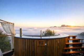 Chalé Boutique Spa- Sauna seca, Jacuzzi , Rede suspensa - 8