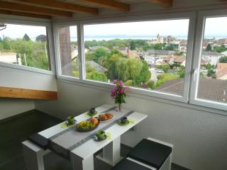 Charming attic with view on lake, Alps and castle - 0