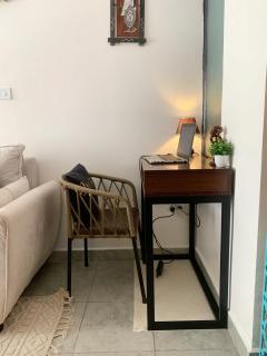 Cozy Modern Retreat with LED Ambience & Workspace - 8