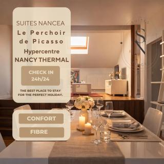 Le Perchoir de Picasso Nancy Gare Cosy sous les toits 3 Pers - 0