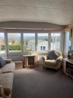 Modest static caravan Pool and views Narberth - 6