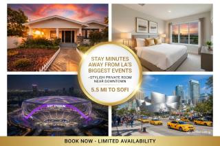 World Cup 2026 Spacious Rooms Near SoFi, Downtown LA, USC, BMO Stadium, KIA Forum - 0