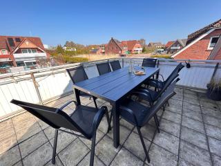 Vier Nordlichter - Große Ferienwohnung mit Dachterrasse 3 Schlafzimmer Bensersiel - 8