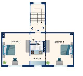 Kiel Jachmannstrasse 2OG mitte 2 Zi Wohnung - 0
