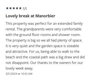 Large seaside Manorbier cottage - 9