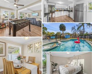 Cozy 3BR Clearwater Home w Private Pool & Backyard Oasis - 0