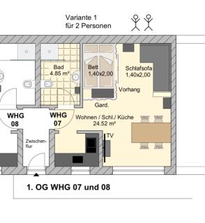 Gemütlich 4, Netflix und Kaffee frei, Parken vor der Tür - 3