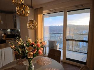 Golden Sky 17 pietro, taras z widokiem na Aquapark - 6