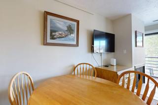 Mountain-view condo with fireplace near skiing & main street on shuttle route - 1