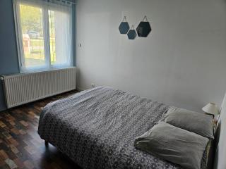 Chambre avec 2 lits double, douche et WC privés - Accès autonome - Parking - 1