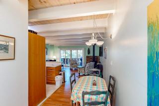 Forest-view condo with wood fireplace & walkable locale - dog-friendly - 2