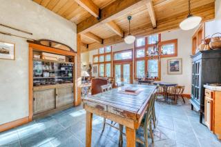 Riverfront home close to skiing & fishing with beach access & huge VHS library - 1