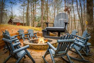 DeerWoodsLodge DOT com-Ellijay Coosawattee River-Sleeps 16-ARCADE-Hot Tub-Fire Pit-Winery's - 3