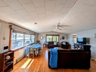 Rustic Waterfront Beach House with Private Beach, Fire Pit & Dock, Near Bar Harbor in Hancock, Maine - 9