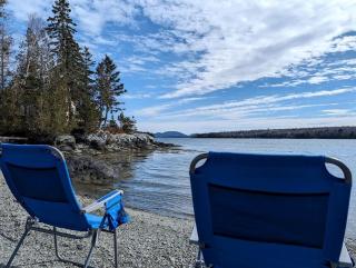 Rustic Waterfront Beach House with Private Beach, Fire Pit & Dock, Near Bar Harbor in Hancock, Maine - 5