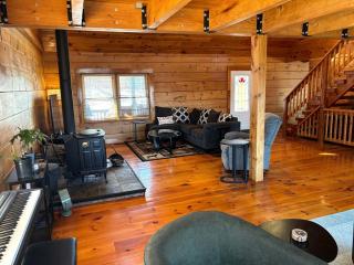 Peaceful Log Cabin on Private Acres with Creek & Pond in Rileyville, Virginia - 7
