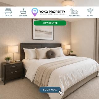 Elegant City Centre Apartment at The Vizion - Balcony, Free Parking, Fast WiFi and 50'' Smart TV by Yoko Property - 0