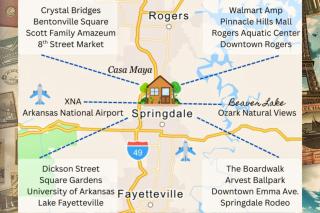 4BR Home - Central to University of Arkansas & Walmart HQ - I-49 Access - 9