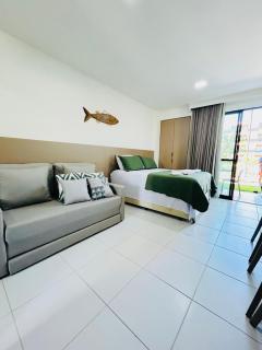 Malia Beach-Muro Alto Flat Alto PadrãoTérreo - 2