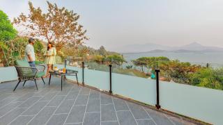 SaffronStays Shambhala Bodhi - 3-BR villa overlooking Pawna Lake with private pool, jacuzzi, and lounge areas - 4