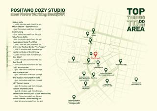 Positano Cosy Studio near Metro Working Desk and WiFi - 5