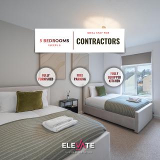 5 BR House Ideal for Contractors & Free Parking - 0