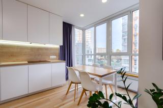 4-78 Nivki Park, Beresteiskyi 67b, Kyiv, Nyvky metro nearby, fantastic city view, 15 kW backup power, Petrovdom Apartment - 2