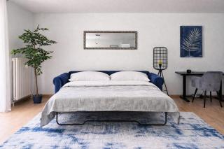 Apartment Blaue Pause nahe Basel-Balkon-Küche - 7