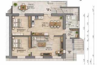 Apartment Karin - Modern ausgestattet und ideal für Gruppen bis 6 Personen und Hund, egal ob Familie, Kollegen oder Freunde, 85qm mit Terasse und eigenem Stellplatz - 9