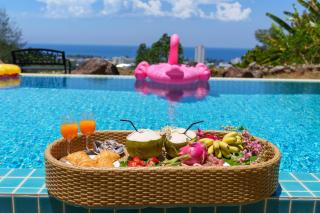 4-Bedroom Panoramic Sea View Villa Pool, Airport Pick-Up Service, Maid Cleaning, Near Karon Beach - 0