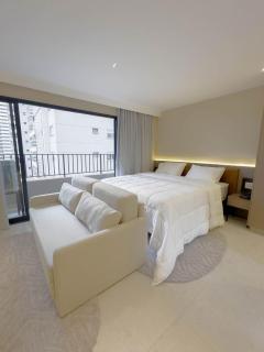 FR1307B Estúdio alto padrão com cama king e garagem - 4