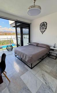 Alberca climatizada, Rooftop con Jacuzzi, Minimalista - 7