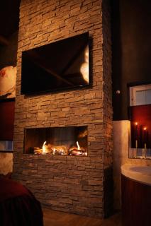 Wellness Tuin - Boudoir Suite - Ultieme Partner Beleving - Indoor Jacuzzi en Openhaard en privé Sauna - in Romantische stijl - Gratis Fles Prosecco & Leuke Partner connect box ! - 3