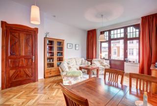 Ahlbeck, Villa Medici - seitlicher Meerblick - 1