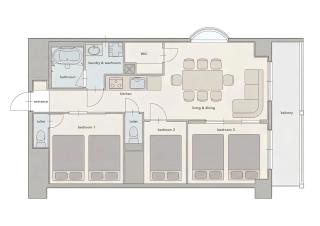 Grandeur by b hotel - Bright Riverside Apartments Walk to Peace Park - 9