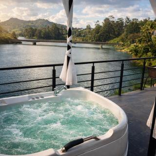 Cabaña con Jacuzzi frente al Lago - 5