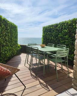 Belle terrasse avec vue sur l'océan - 90m de la plage - 0