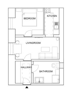 Cute 1bedroom center apartment - 2