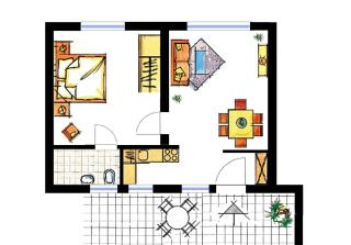 Wohnung Haus Falle - 2