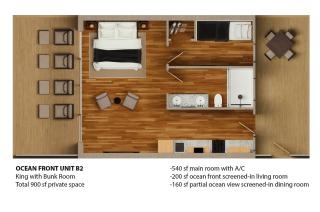 Quatro Vista B2 Oasis Modern 900sqft Oceanfront Suite & Bunks - 8