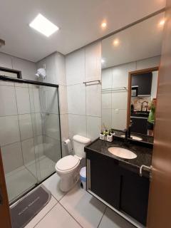 Flat com Piscina Rooftop - 900 metros do centrinho - 2