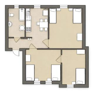 5 Bett Monteurwohnungen in Bitterfeld - 1