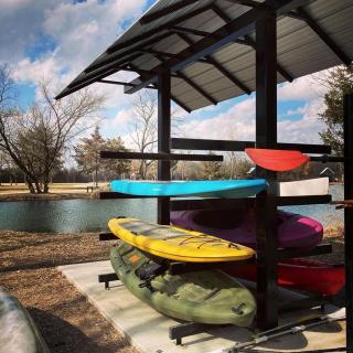 Modern Loft Cabin with Skylights, Paddle Boards & Trail Access in Humboldt, Kansas - 4