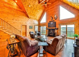 Expansive Getaway Designed for Gatherings with Game Room & Scenic Decks in Stamford, New York - 3